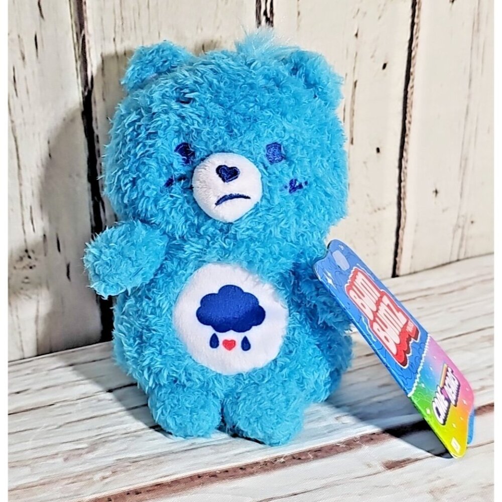 Care Bears Bum Bumz Grumpy Bear Mini Plush 4.5" Blue BumBumz New NWT